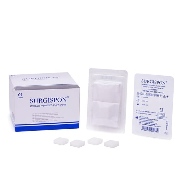 SURGISPON Dental/HNO-Platte Absorbierbarer Hämostatischer Schwamm