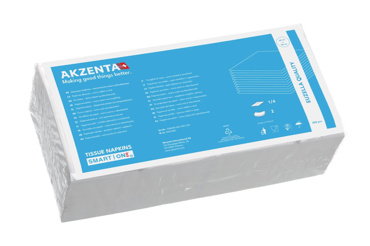 Tissue Napkins SMART – Akzenta International SA, Servietten und Patientenumhänge