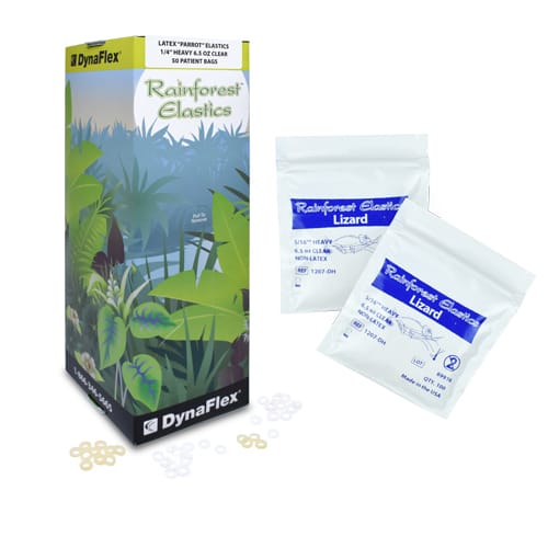 RAINFOREST ELASTICS NON-LATEX CLEAR – Dynaflex Orthodontics USA, Ketten