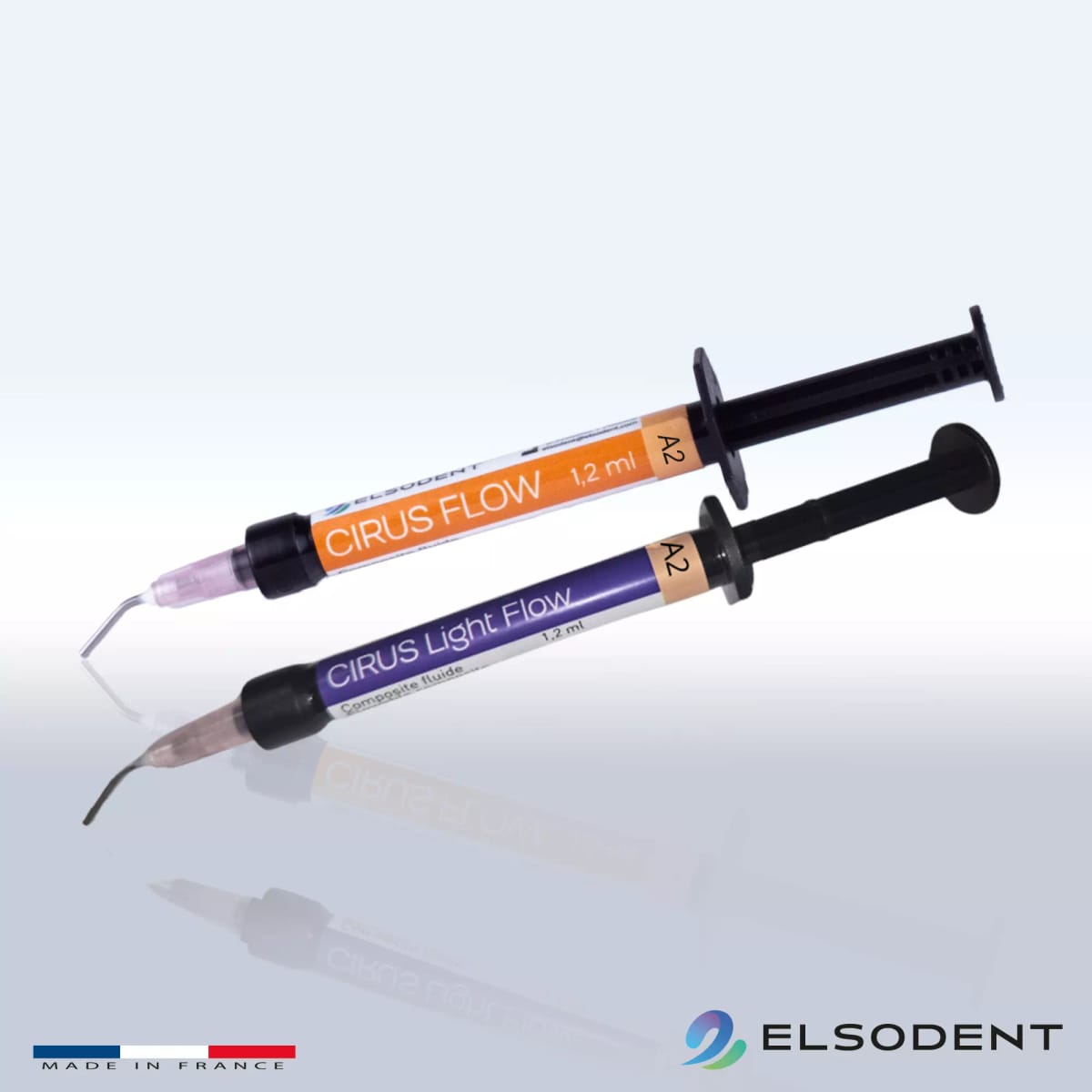 CIRUS Flow 4 Spritzen, gleicher Farbton – ELSODENT SAS, Composites