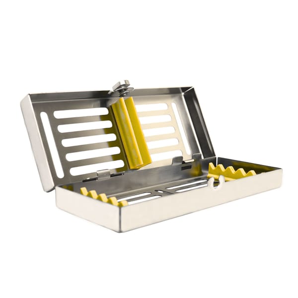 Sterilization Cassette for 5 – Removable Lid, Yellow 5511Y