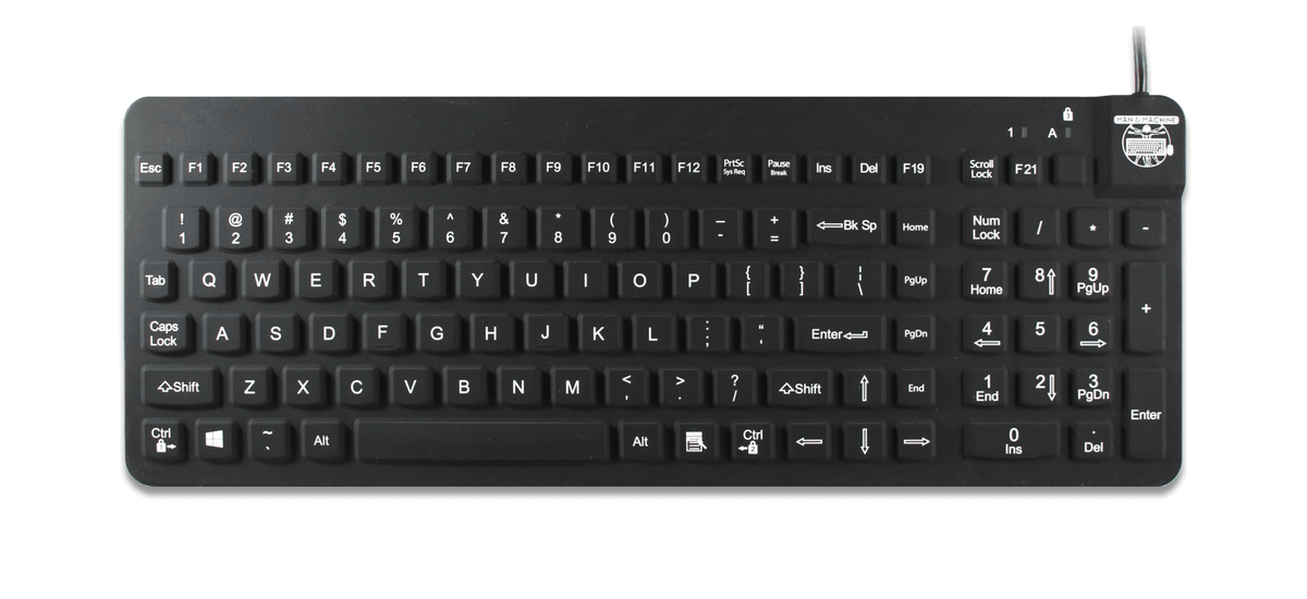 Man & Machine Really Cool Tastatur (Schwarz) – Man & Machine Europe, Sonstige Geräte