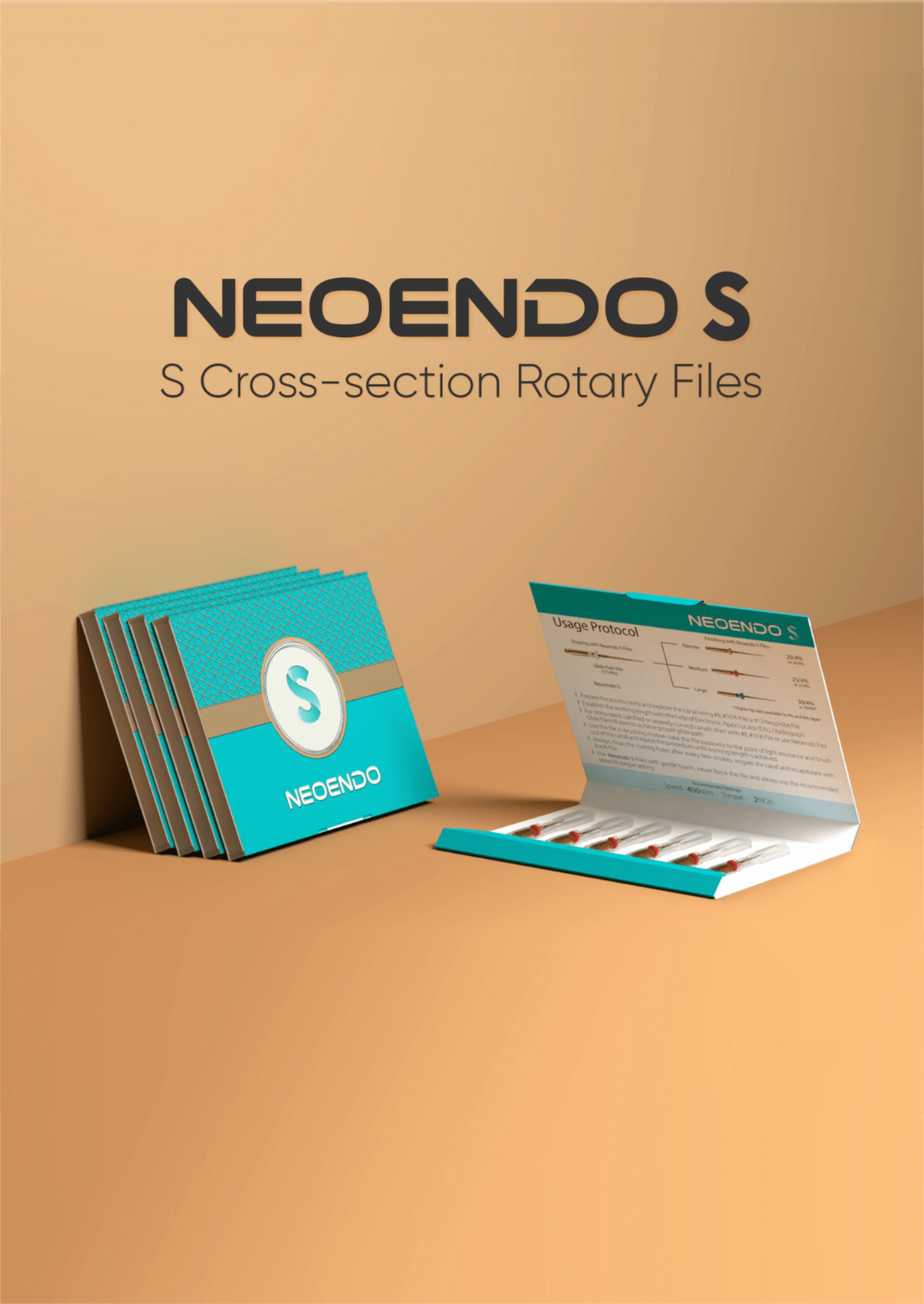 Neoendo S- S-Shaped Cross-section Rotary Files – Orikam Healthcare, Wurzelbehandlung