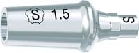 tioLogic® TWINFIT titanium abutment S, conical, GH 1.5 mm, incl. AnoTite screw 346-130-01 – DENTAURUM, Abutments