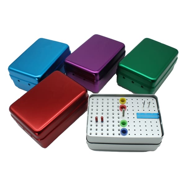 Bohrer-Desinfektionsbox mit 120 Löchern – Blau