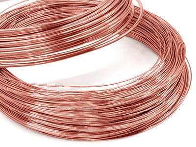 9ct Red Gold Round Wire 3.00mm, 100% Recycled Gold