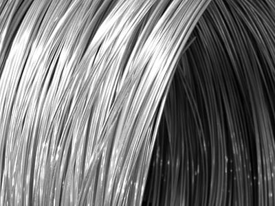 18ct White Gold Round Wire 2.50mm, 100% Recycled Gold