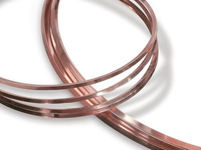 18ct Red Gold Square Wire 2.00mm Fully Annealed, 100% Recycled Gold