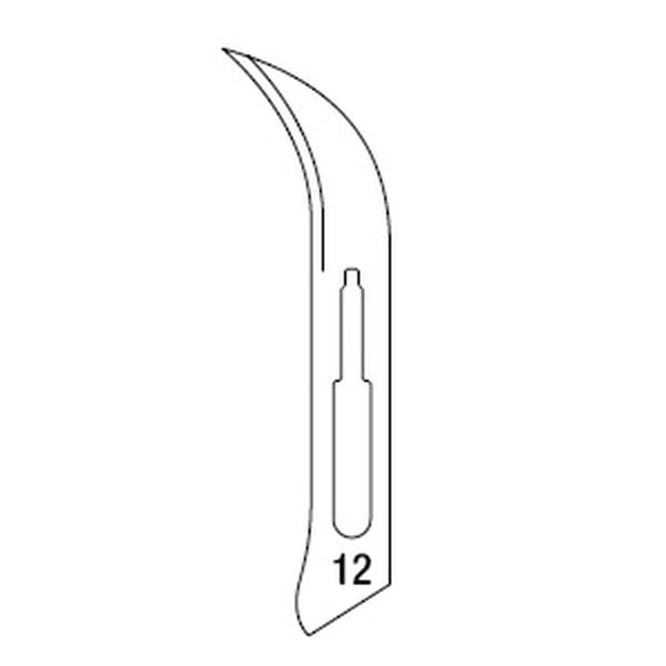 SCALPEL BLADES N.12 - 100 pcs 518120