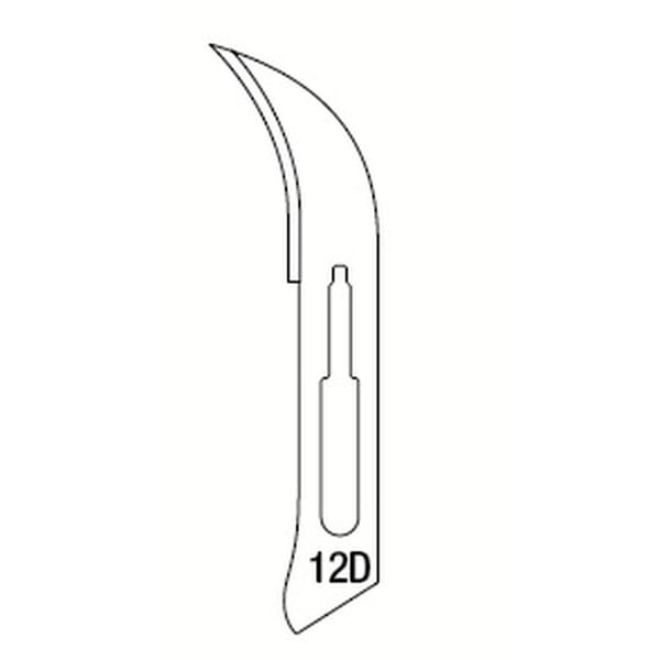 SCALPEL BLADES N.12D - 100 pcs 518125