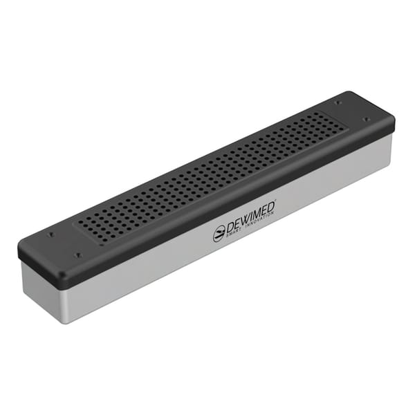 container scopy model, 455 x 80 x 70 mm black non-perforated bottom and perforated lid 88.506.60