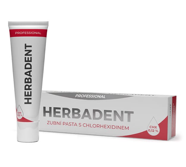 HERBADENT PROFESSIONAL Zahnpasta mit 0,12 % CHX 40 g – HERBADENT, Zahnpasta
