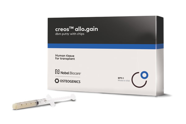 Creos™ allo.gain™ Demineralized Bone Matrix (DBM) Putty with Chips